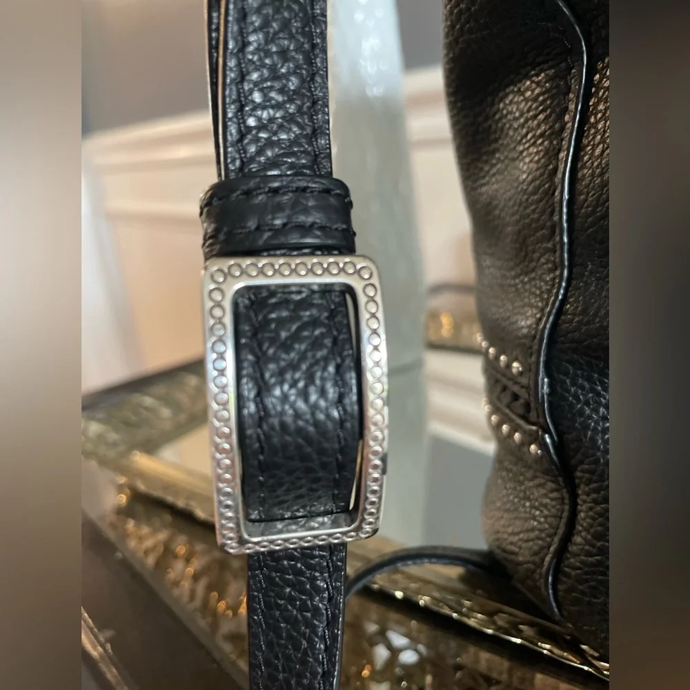 Brighton Pretty Tough Collection- Baby Jake Leather Crossbody - Picture 11 of 12